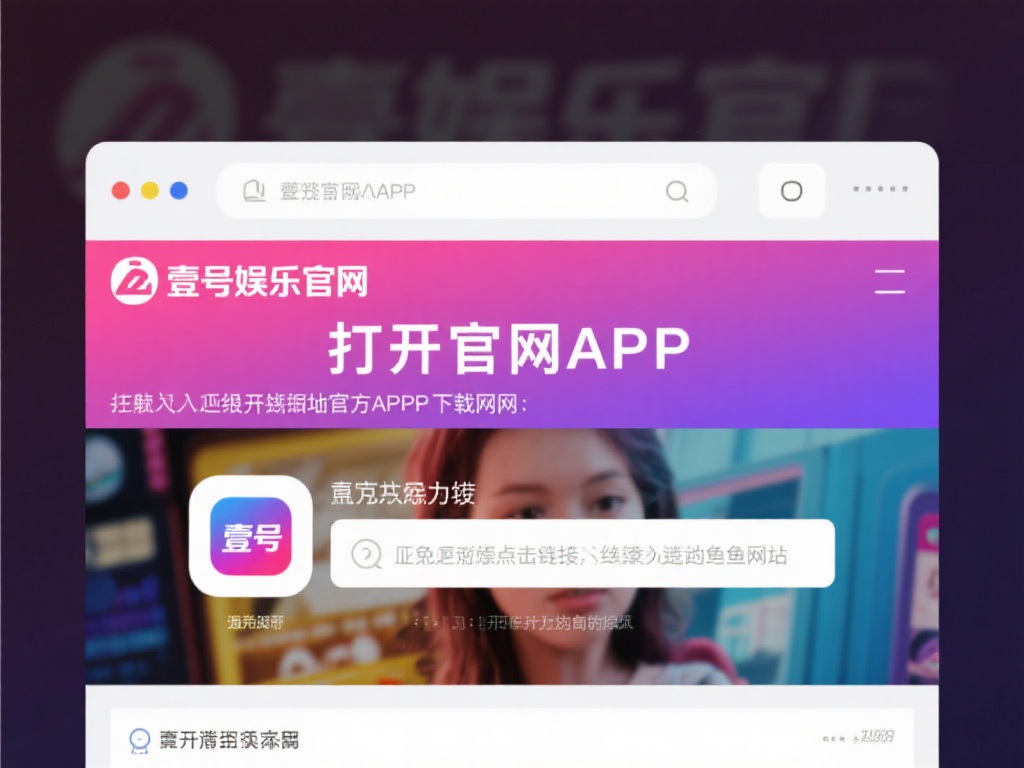 打开官网或APP：在浏览器中输入壹号娱乐官网的正确